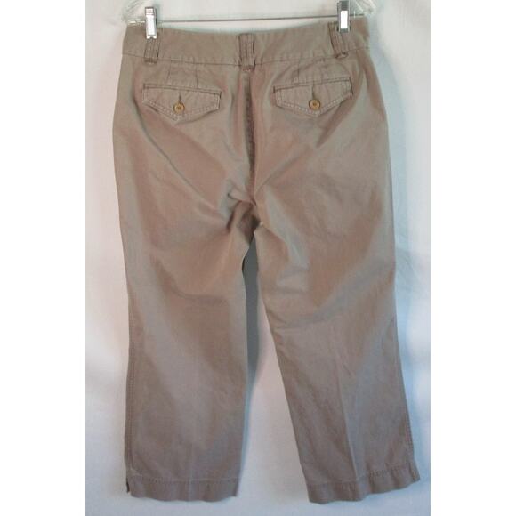 Eddie Bauer Women's Tan Mercer Fit Mid Rise Straight Leg Zip Front Pants Size 10 - Picture 4 of 10